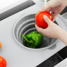 Load image into Gallery viewer, Innovative Multi-Functional 3 in 1 Chopping Board Detachable Folding Drain Basket Sink Cutting Board Kitchen Tools
