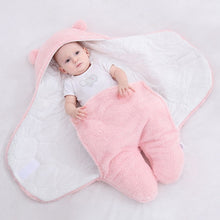 Load image into Gallery viewer, Baby Sleeping Bag Ultra-Soft Fluffy Fleece Newborn Receiving Blanket Infant Boys Girls ClothesSleeping Nursery Wrap Swaddle
