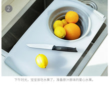 Load image into Gallery viewer, Innovative Multi-Functional 3 in 1 Chopping Board Detachable Folding Drain Basket Sink Cutting Board Kitchen Tools
