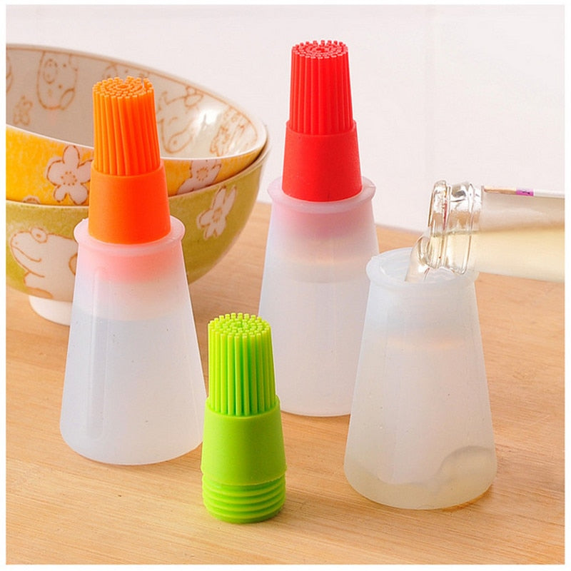 Silicone Oil Brush Baking Brushes Liquid Oil Pen Cake Butter Bread Pastry Brush BBQ Utensil Safety Basting Brush Kitchen Tools